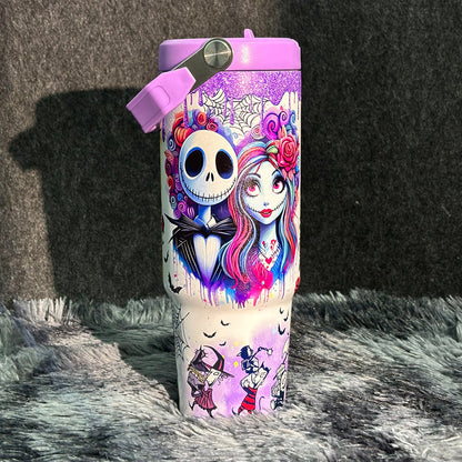 30oz Sally x Jack Skellington Tumbler 🚢Free Shipping🚢
